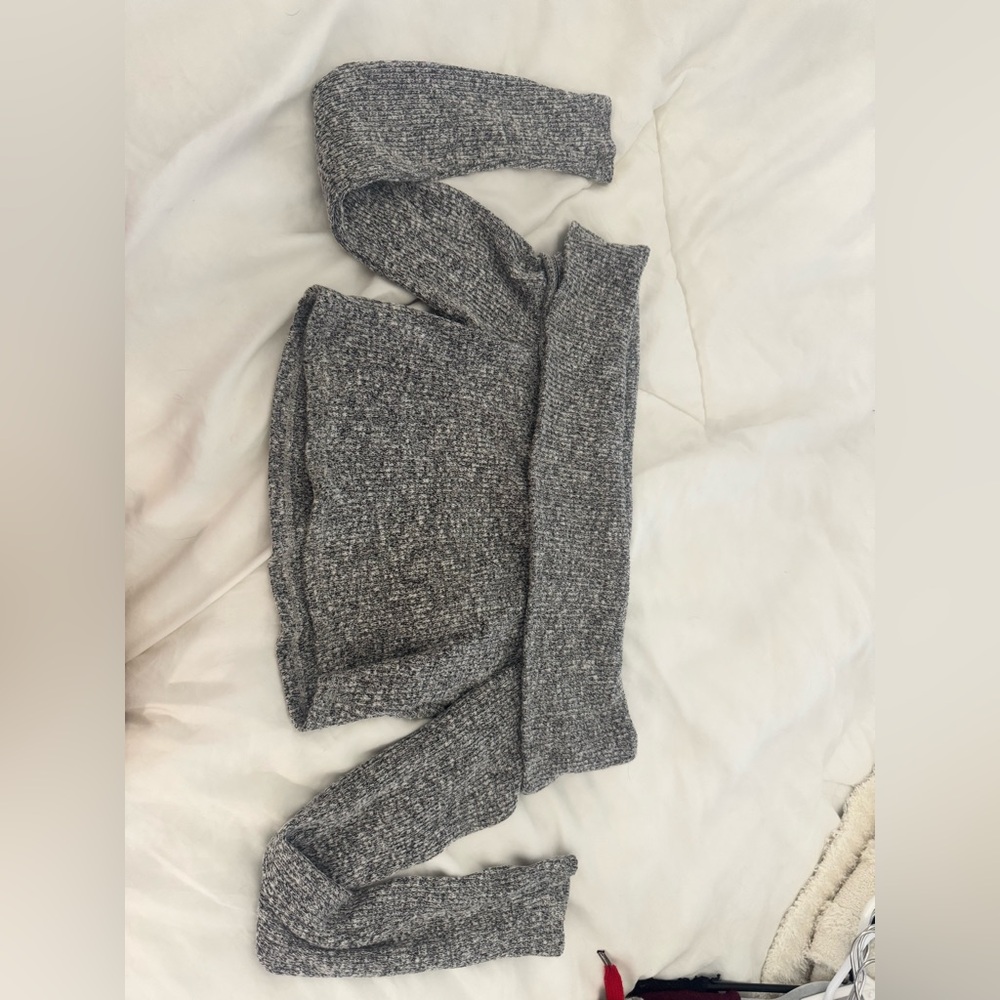 Off-the-Shoulder Gray Sweater